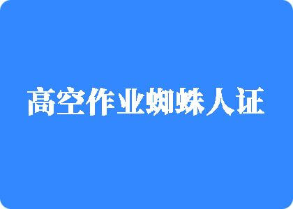 肥婆av.com高空作业蜘蛛人证